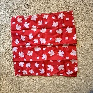 Red Leaf Print Women's Skirt